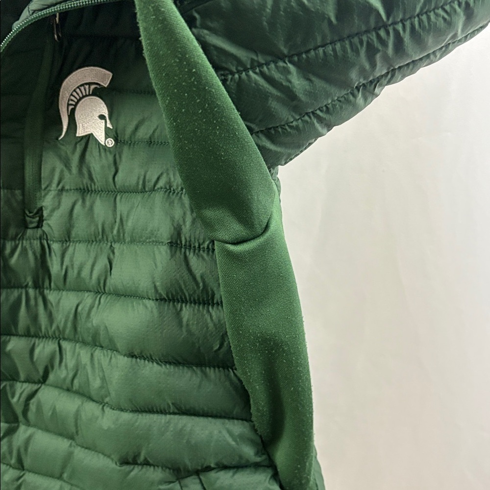 Michigan State University Spartans Kids Puffer Coat Jacket Size Small 8-10 - Picture 6 of 8